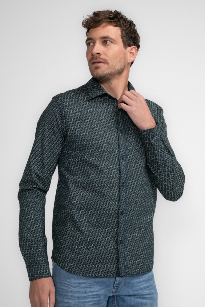 SHIRT LONG SLEEVE AOP M 3040 SIL404 Sky Captain