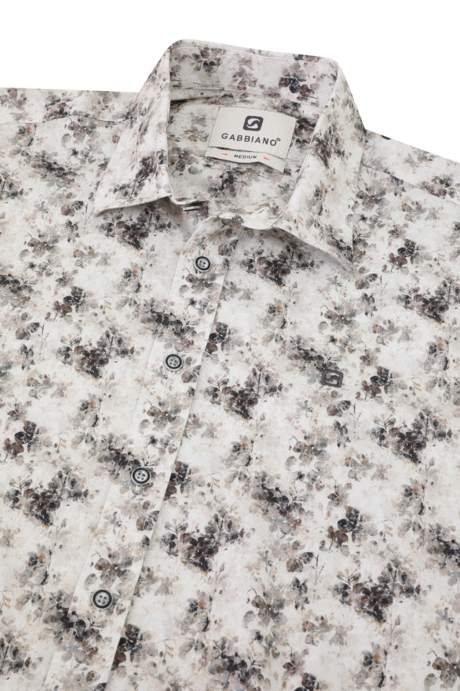 OVERHEMD MET FLORALPRINT 334226 1002 sand