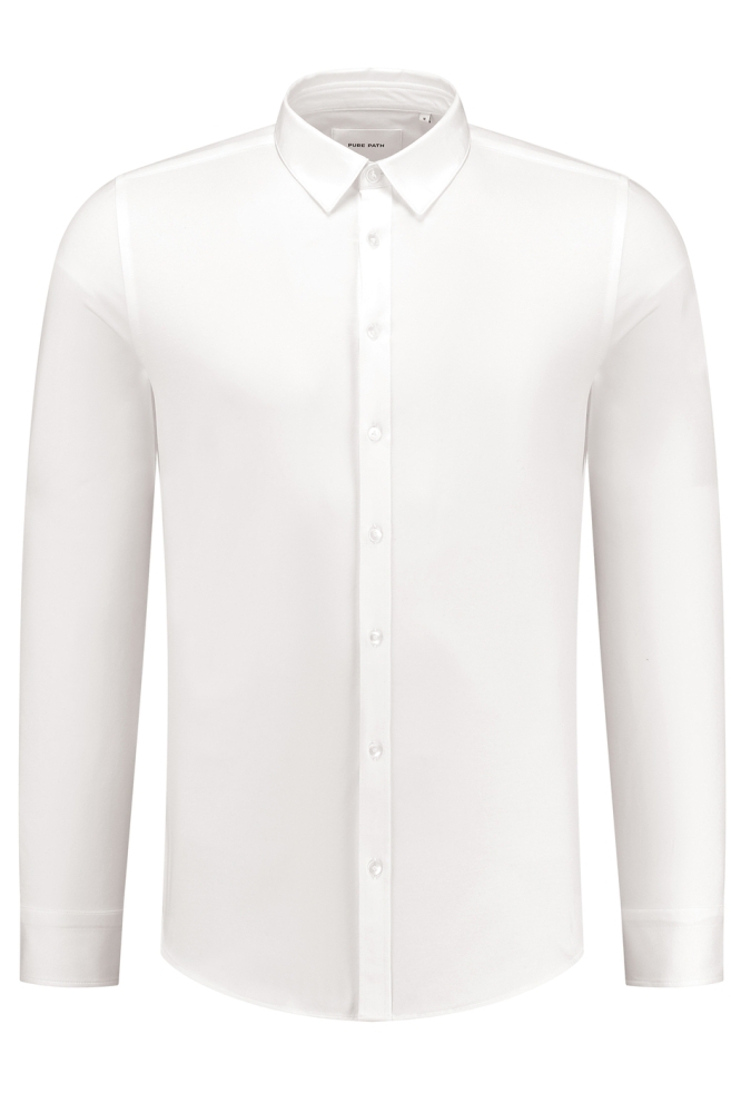 SLIM FIT SHIRT LONGSLEEVE 10212 01 WHITE