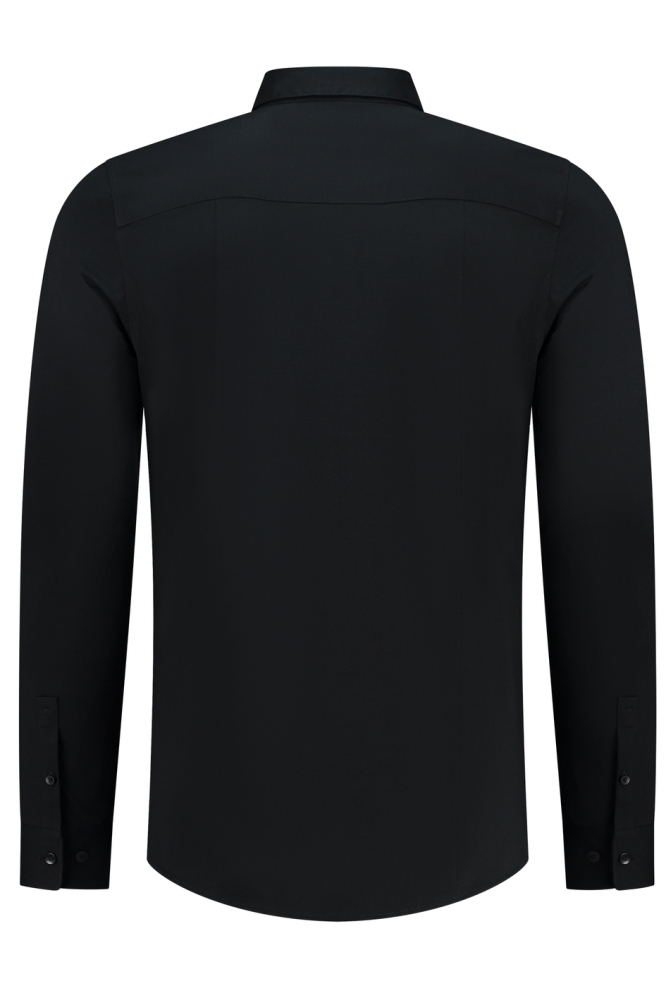 SLIM FIT SHIRT LONGSLEEVE 10212 02 BLACK