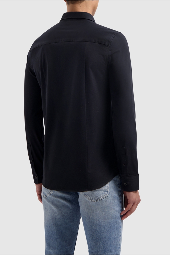 SLIM FIT SHIRT LONGSLEEVE 10212 02 BLACK