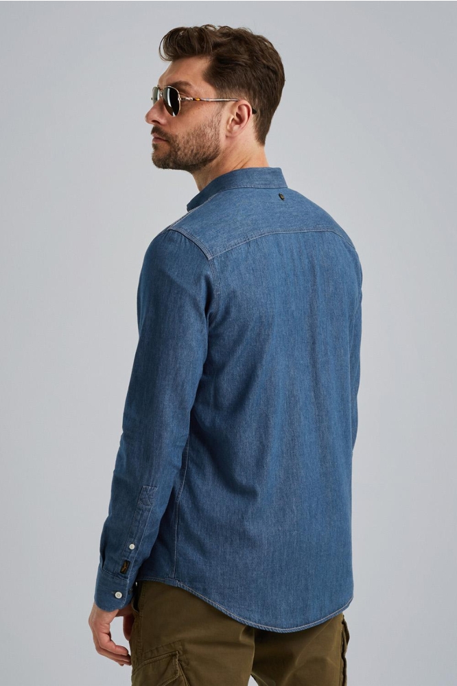 SHIRT WITH INDIGO WASH PSI2408215 590