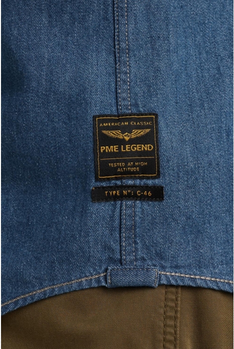 PME legend long sleeve shirt indigo blue deni