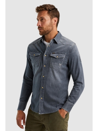 PME legend Overhemd DENIM SHIRT MET COMFORT STRETCH PSD2409218 GSD