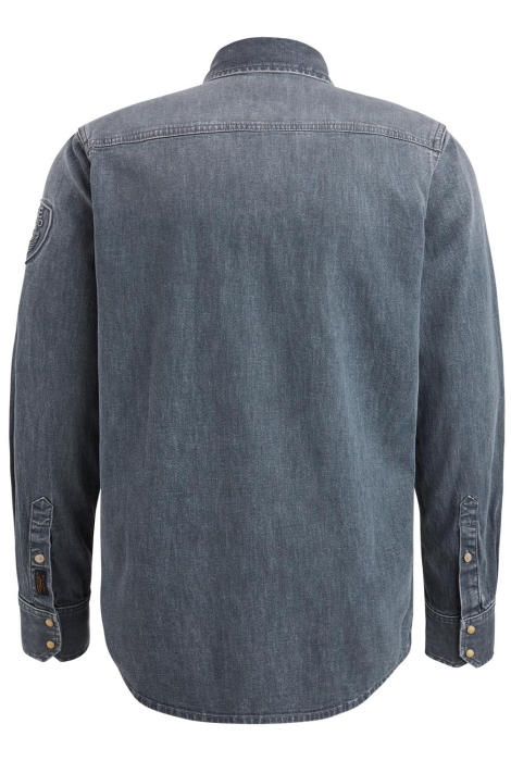 PME legend long sleeve shirt grey slate denim