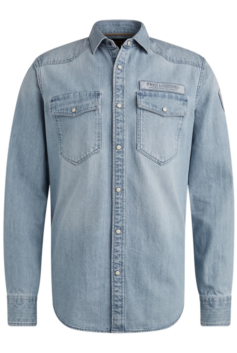 PME legend long sleeve shirt bleach indigo de