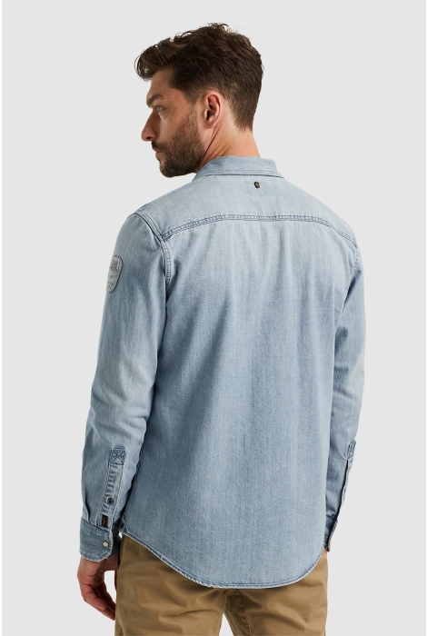 PME legend long sleeve shirt bleach indigo de