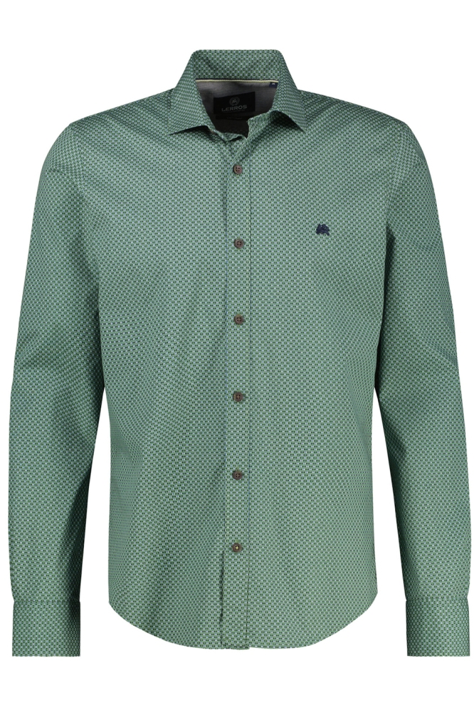 MODIEUS OVERHEMD MET PUNTKRAAG 24D1389 612 Sage Green