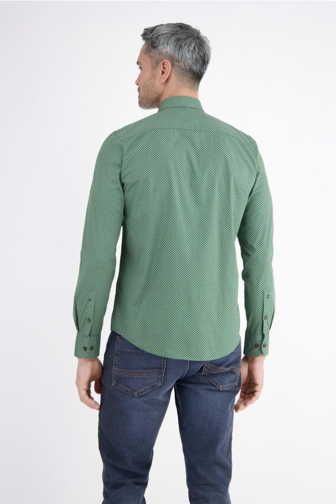 MODIEUS OVERHEMD MET PUNTKRAAG 24D1389 612 Sage Green