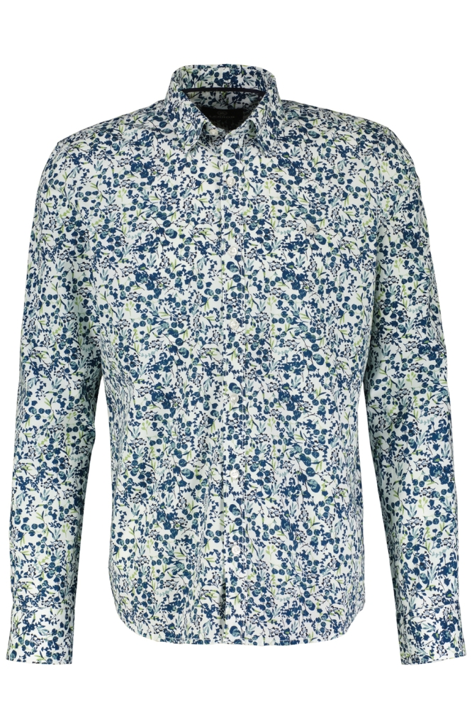 OVERHEMD MET BLOEMENPRINT EN STRETCH 24D1468 100 White