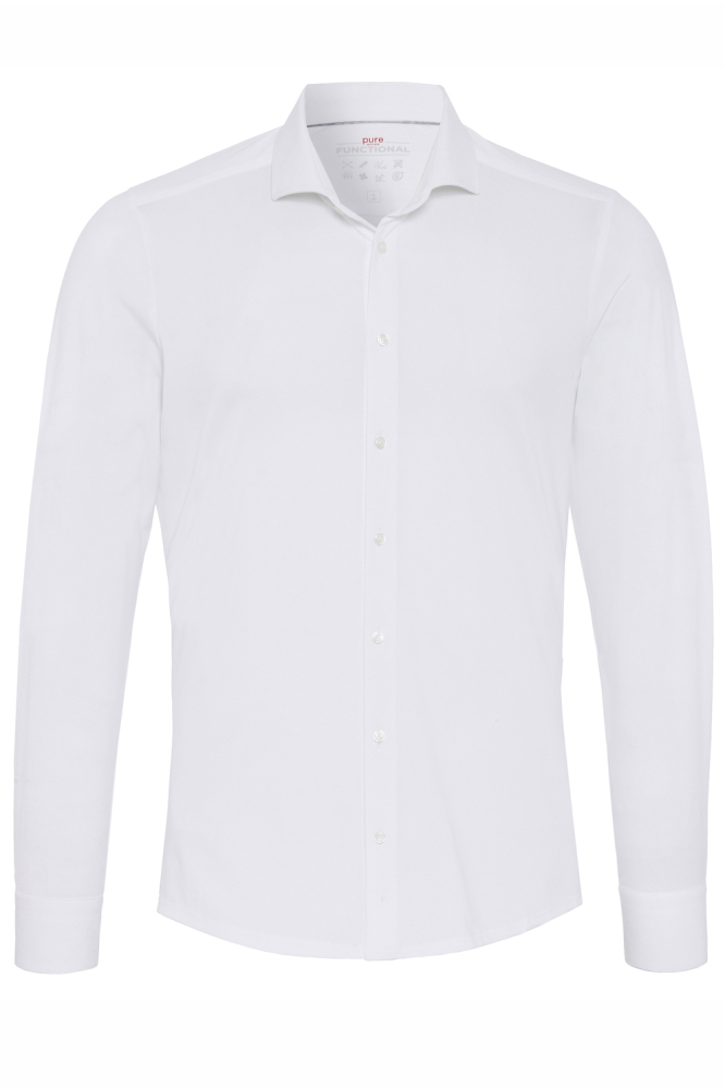 PURE FUNCTIONAL SHIRT LONGSLEEVE 4061 21171 900 WHITE PLAIN