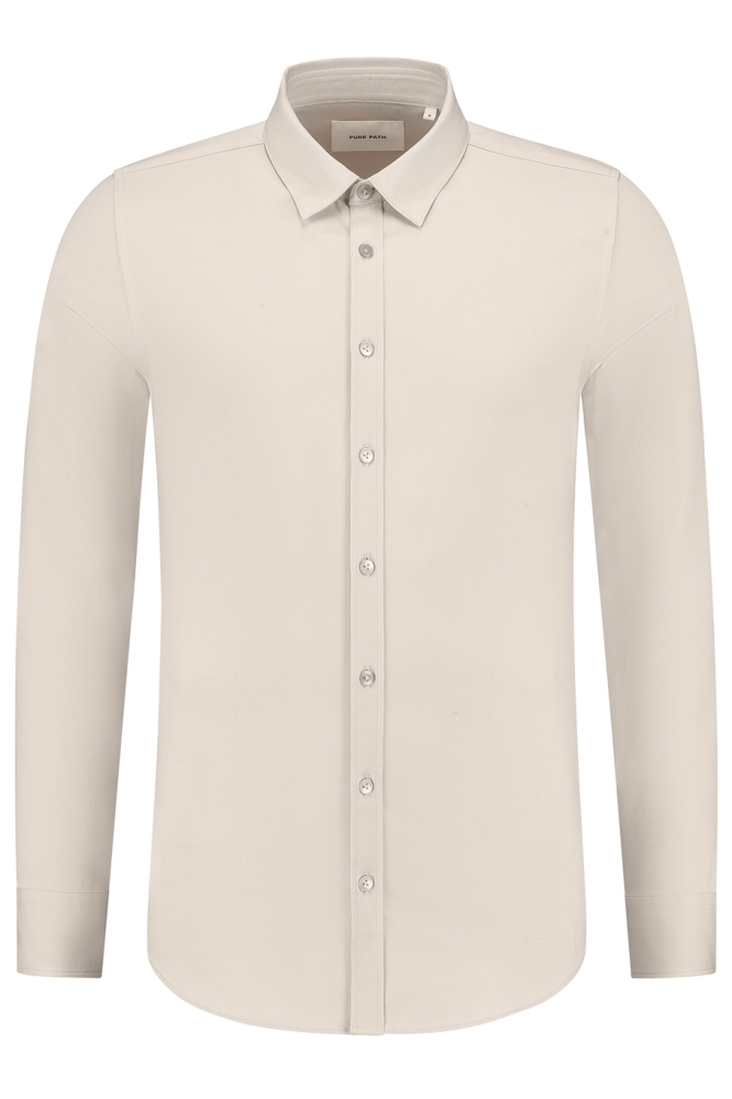 SLIM FIT SMART SHIRT 25010220 46 Sand