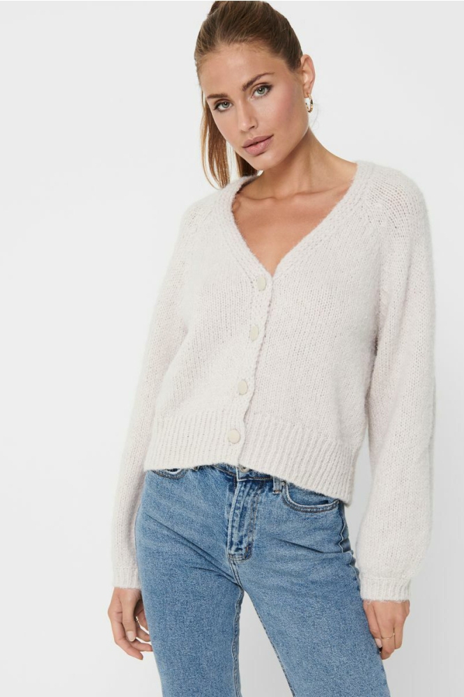 ONLALYSSA L/S LIFE CARDIGAN KNT 15210790 Pumice Stone