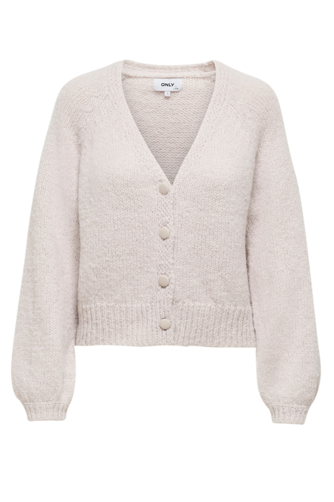 ONLALYSSA L/S LIFE CARDIGAN KNT 15210790 Pumice Stone