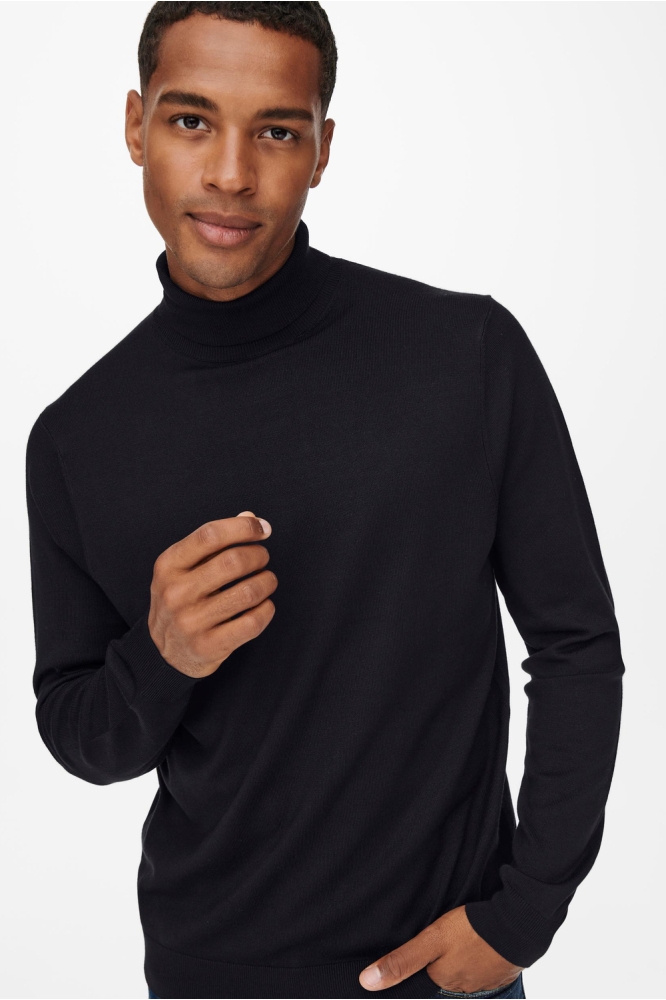 ONSWYLER LIFE ROLL NECK KNIT NOOS 22020879 Black