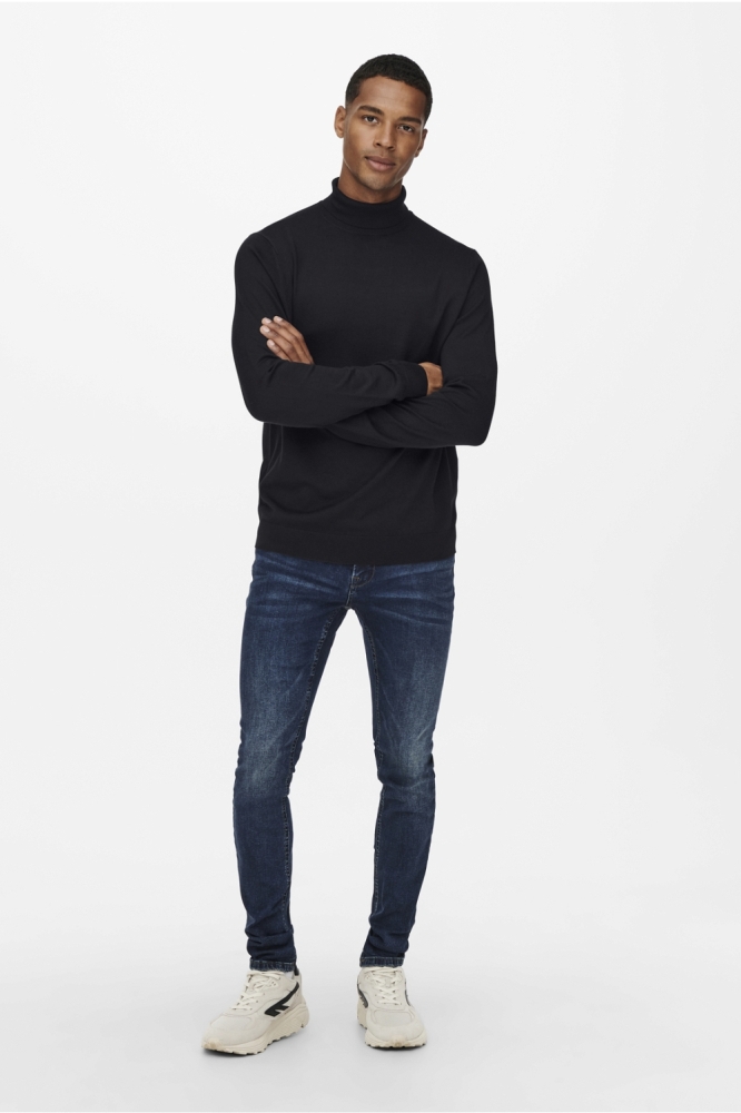 ONSWYLER LIFE ROLL NECK KNIT NOOS 22020879 Black