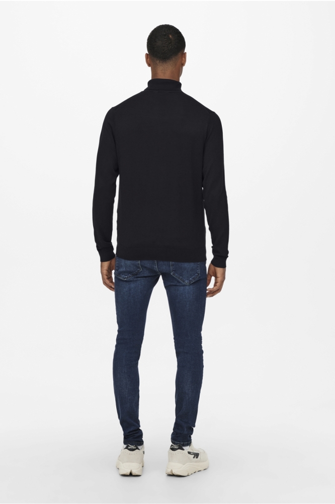 ONSWYLER LIFE ROLL NECK KNIT NOOS 22020879 Black