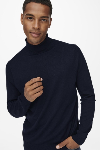 Only & Sons Trui ONSWYLER LIFE ROLL NECK KNIT NOOS 22020879 Dark Navy