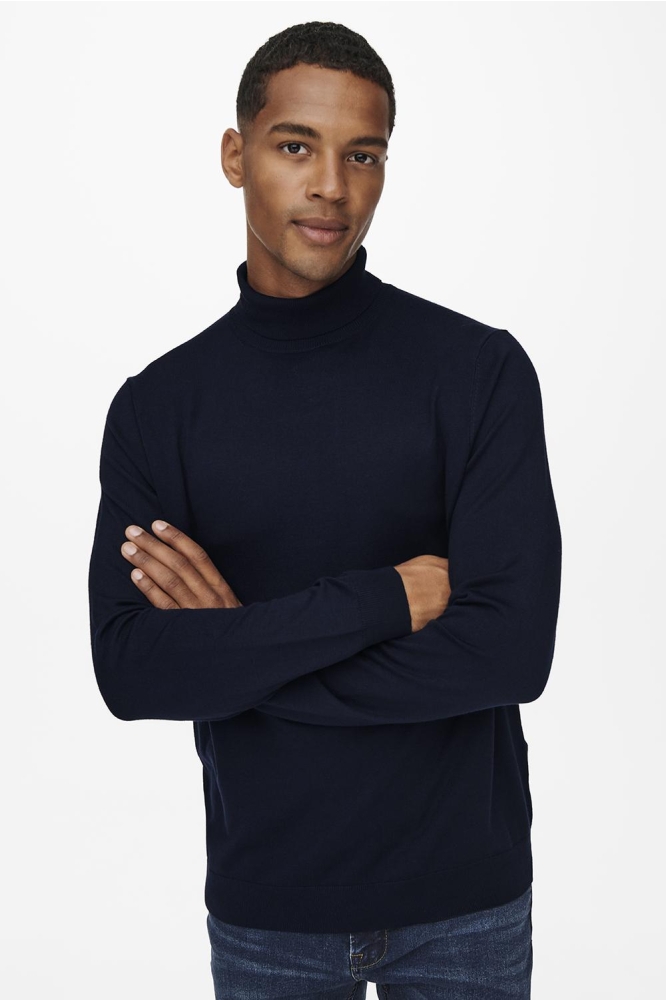 ONSWYLER LIFE ROLL NECK KNIT NOOS 22020879 Dark Navy