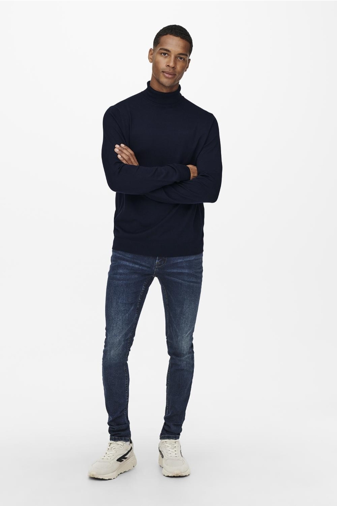 ONSWYLER LIFE ROLL NECK KNIT NOOS 22020879 Dark Navy