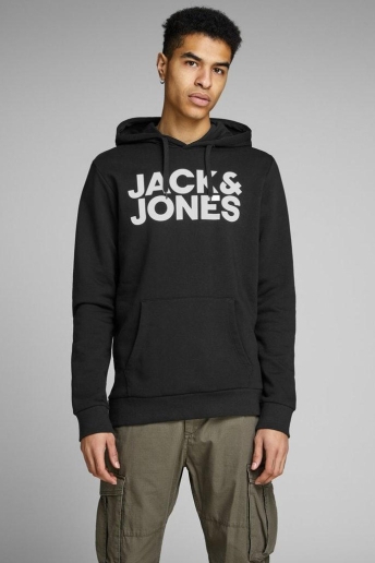 Jack & Jones Trui JJECORP LOGO SWEAT HOOD NOOS 12152840 Black/Reg/Large