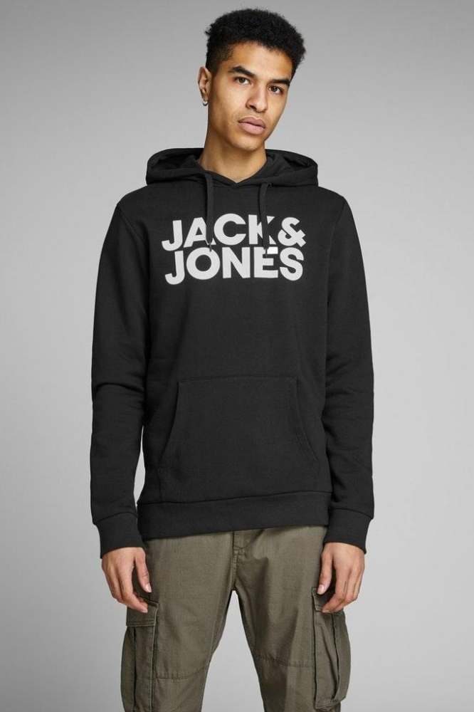 JJECORP LOGO SWEAT HOOD NOOS 12152840 Black/Reg/Large