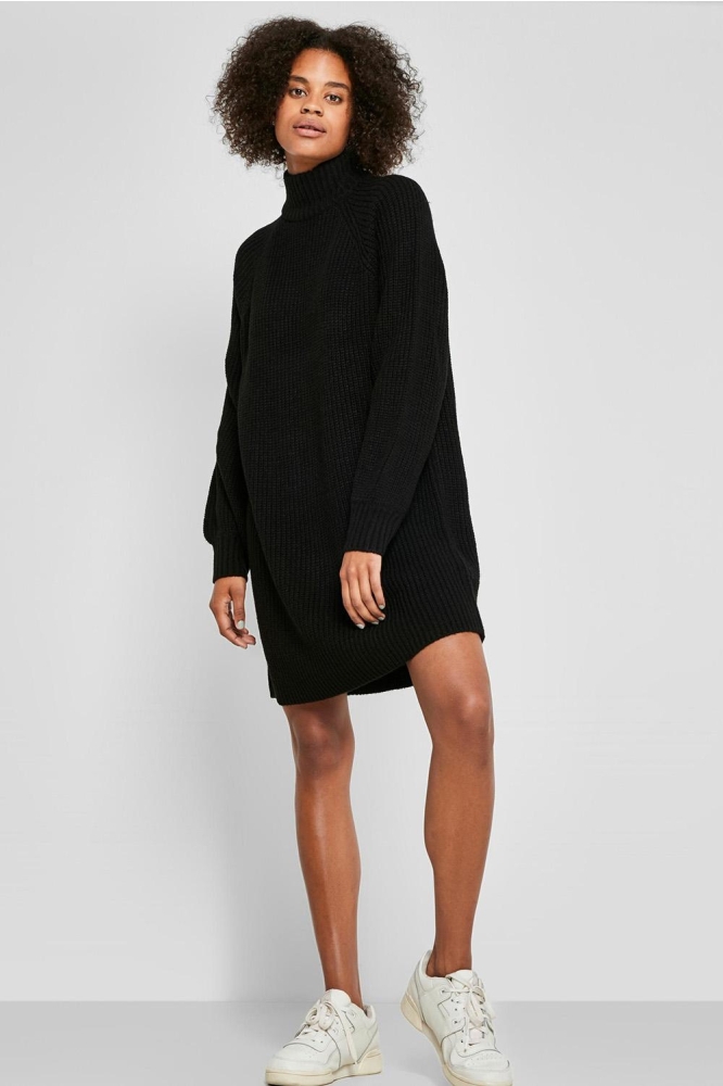 NMTIMMY L/S KNIT DRESS NOOS 27017055 Black