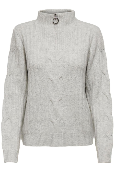 Jacqueline de Yong jdyandrea l/s zip cable pullove knt