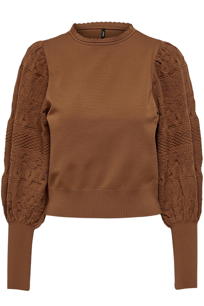 ONLMELITA L/S O-NECK PULLOVER KNT 15235327 ARGAN OIL