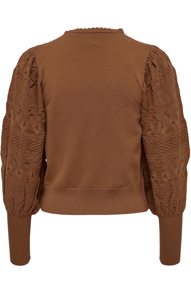 ONLMELITA L/S O-NECK PULLOVER KNT 15235327 ARGAN OIL