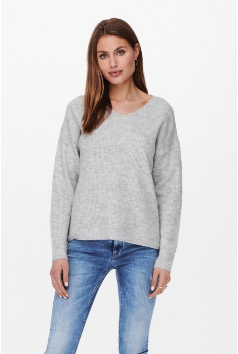 Only onlcamilla v-neck l/s pullover knt