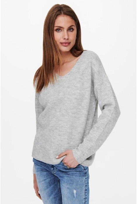 Only onlcamilla v-neck l/s pullover knt