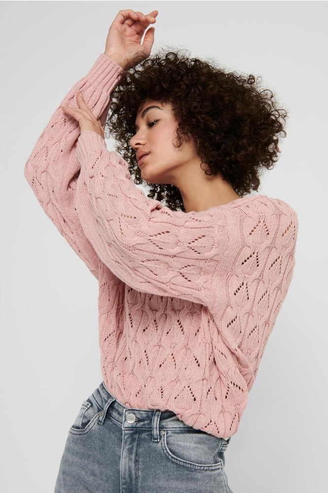 ONLBRYNN LIFE STRUCTURE L/S PUL KNT NOOS 15222853 ADOBE ROSE