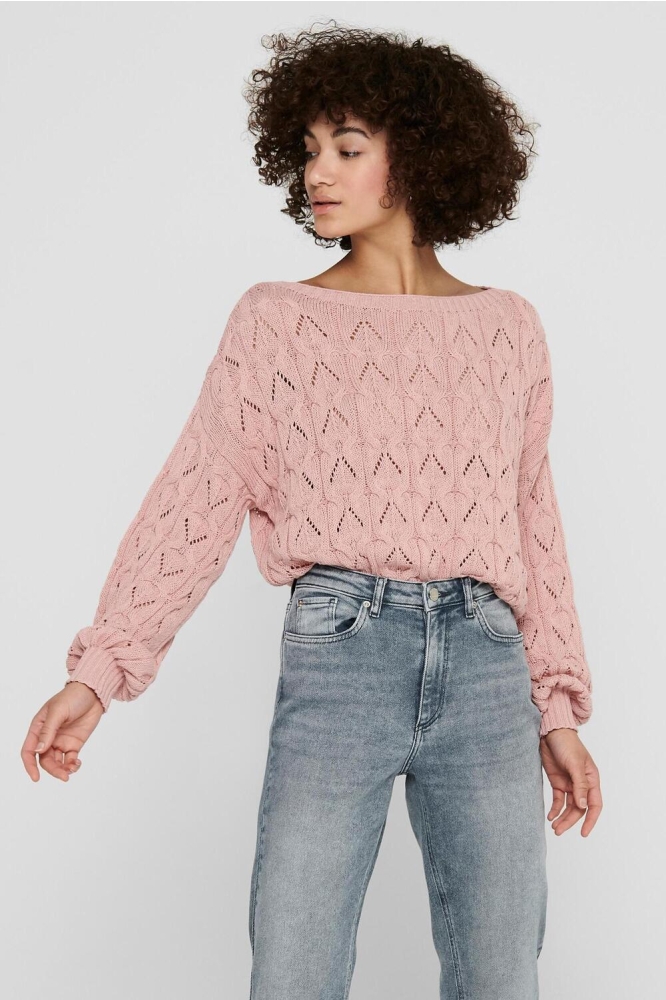 ONLBRYNN LIFE STRUCTURE L/S PUL KNT NOOS 15222853 ADOBE ROSE