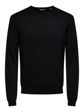 Only & Sons Trui ONSWYLER LIFE LS CREW KNIT NOOS 22020088 Black