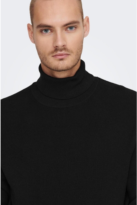 Only & Sons onsphil reg 12 struc roll neck knit