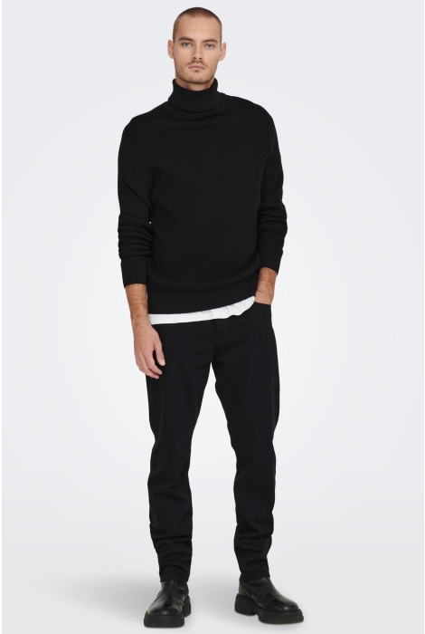 Only & Sons onsphil reg 12 struc roll neck knit