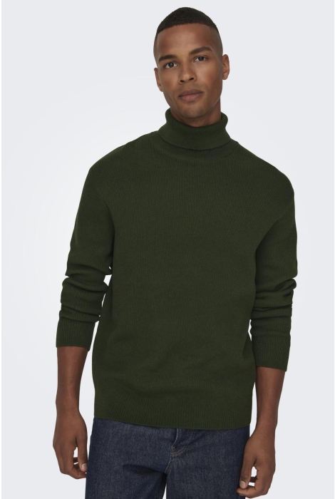 Only & Sons onsphil reg 12 struc roll neck knit