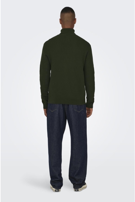 Only & Sons onsphil reg 12 struc roll neck knit