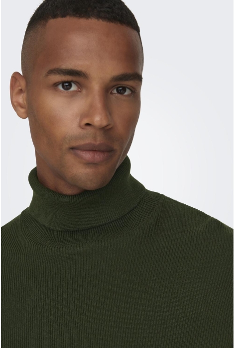 Only & Sons onsphil reg 12 struc roll neck knit