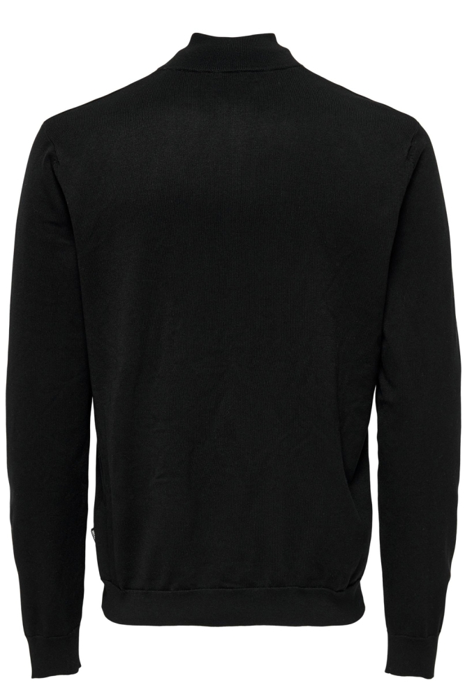 ONSWYLER LIFE LS HALF ZIP KNIT 22021264 Black