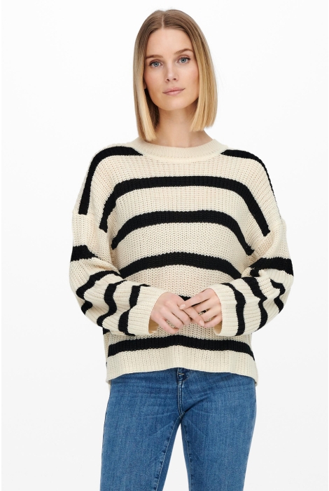 Jacqueline de Yong jdyjusty l/s stripe pullover knt no