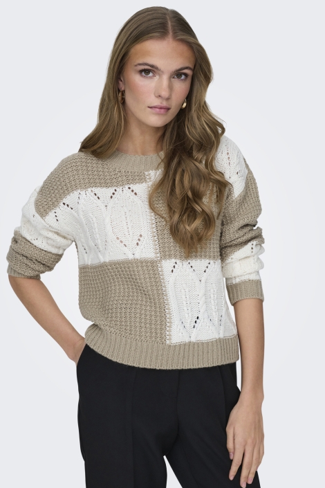 Jacqueline de Yong jdyjusty l/s mix structure pullover