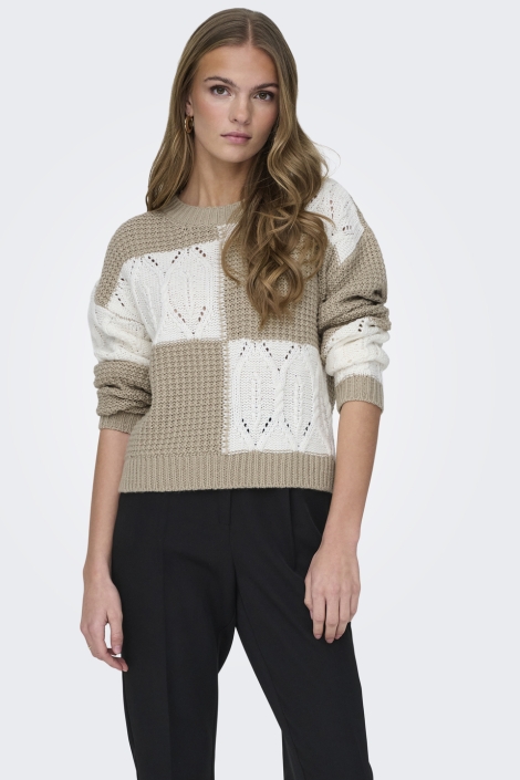 Jacqueline de Yong jdyjusty l/s mix structure pullover