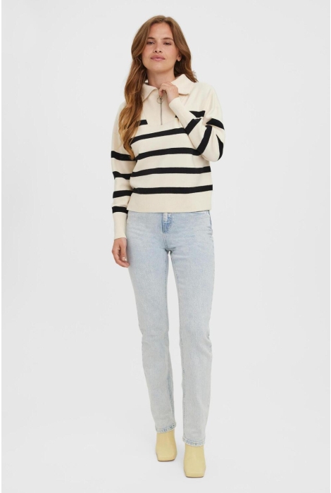 Vero Moda vmsaba stripe ls highneck blouse ga