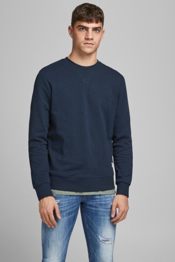 Jack & Jones Trui JJEBASIC SWEAT CREW NECK NOOS 12181903 Navy Blazer