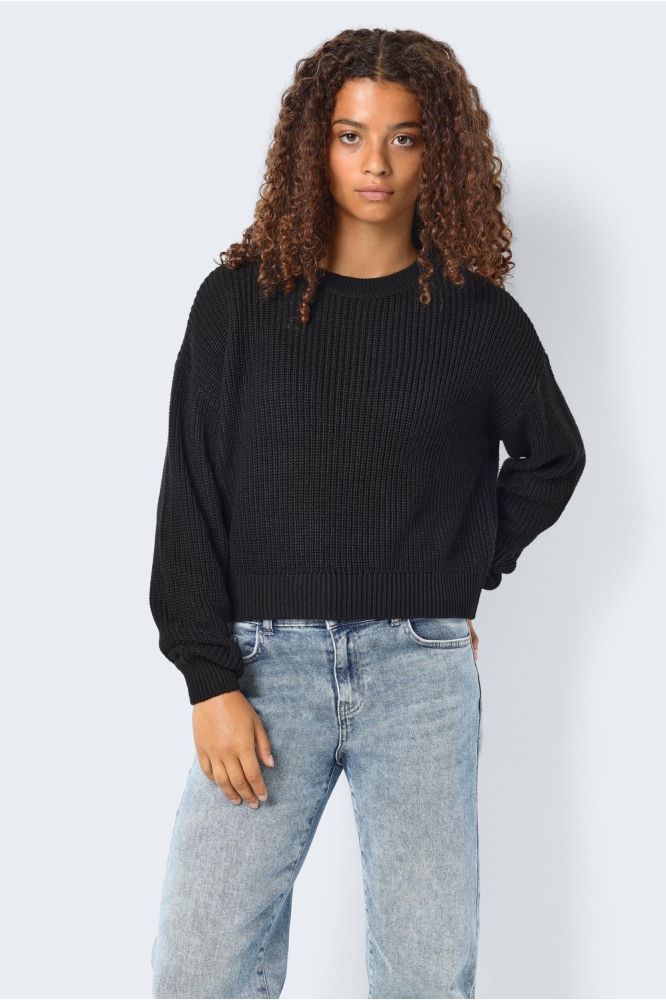 NMMAYSA L/S O-NECK KNIT NOOS 27021536 Black