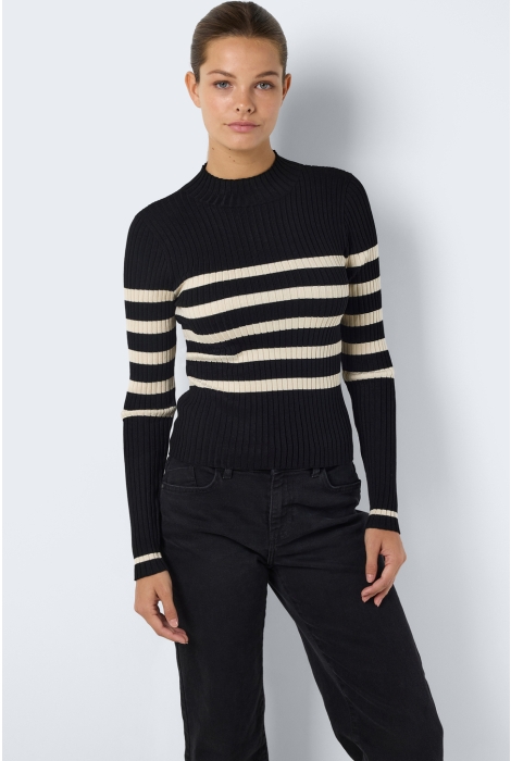 Noisy may nmfifi l/s high neck rib knit fwd