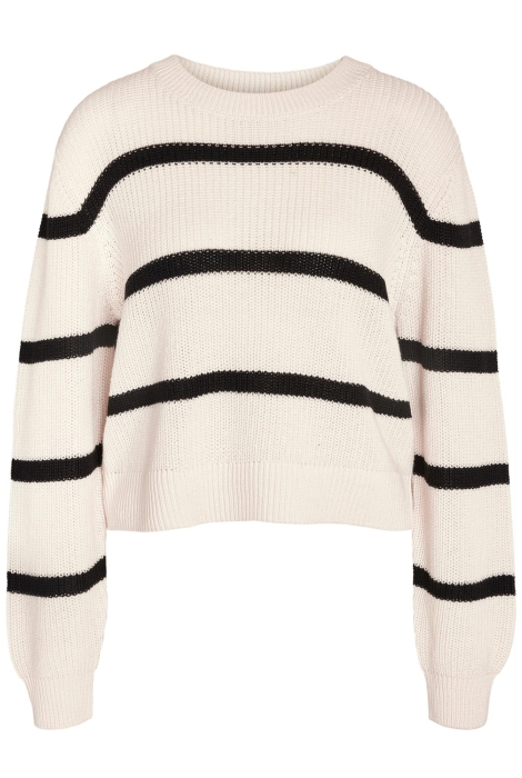 Noisy may nmmaysa l/s stripe o-neck knit