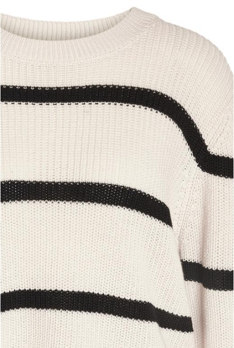 Noisy may nmmaysa l/s stripe o-neck knit